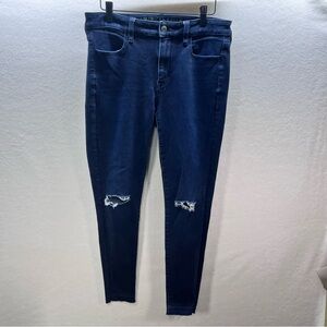 American Eagle Hi-Rise Jegging Jeans Womens 8 Blue Denim Super Stretch‎ 2827